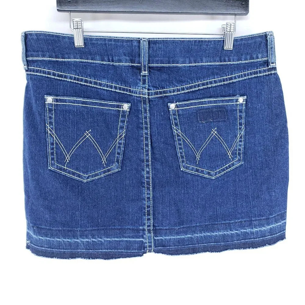 Wrangler Jean Skirt Juniors Girls Size 13 - Picture 2 of 8